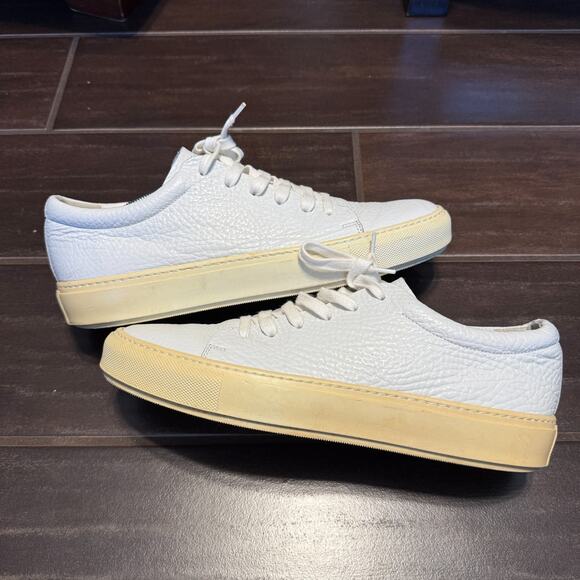 Acne Studios Other - Acne Studios Adrian Grain Leather Sneakers Mens Size 9 (42) White Low Top
